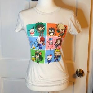 My Hero Academia Hello Kitty crossover shirt